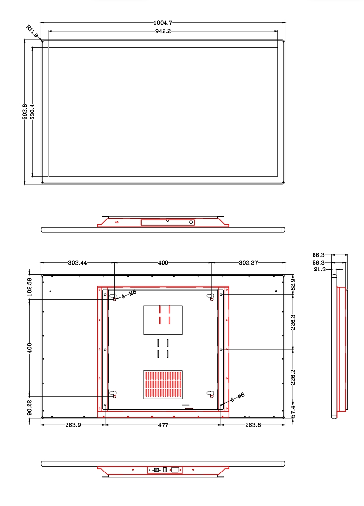 43寸壁掛常規(guī)廣告機(jī)套料(圖1)